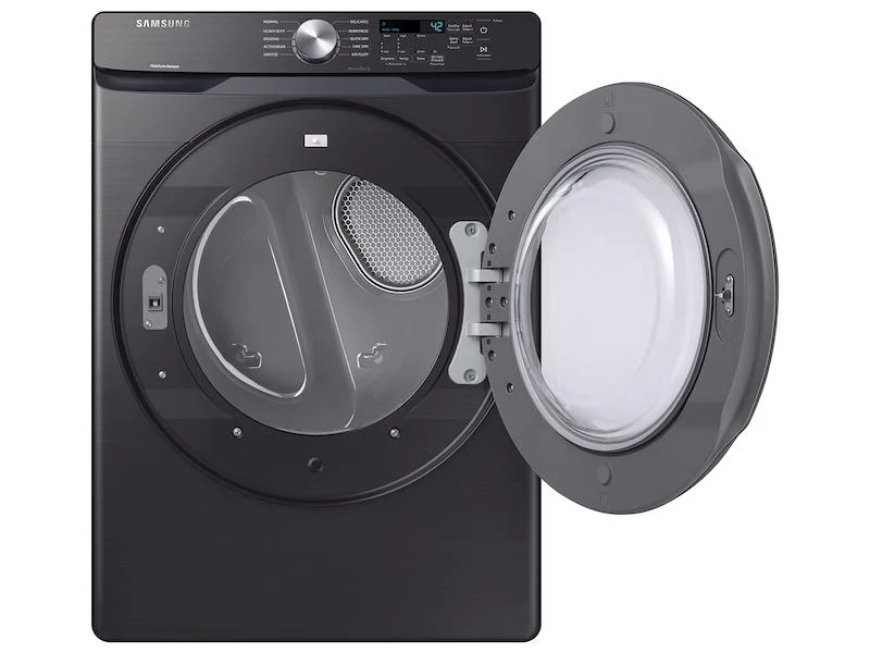 Samsung DVE45T6000V 7.5 cu. ft. Electric Dryer with Sensor Dry in Black Stainless Steel - Image 9