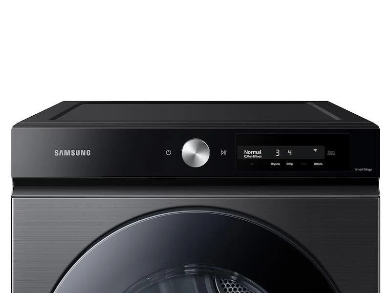 Samsung DVE46BB6700VA3 Bespoke 7.5 cu. ft. Large Capacity Electric Dryer with Super Speed Dry and AI Smart Dial in Brushed Black - Image 2