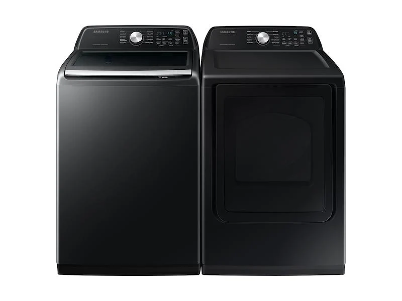Samsung DVE47CG3500VA3 7.4 cu. ft. Smart Electric Dryer with Sensor Dry in Brushed Black - Image 9