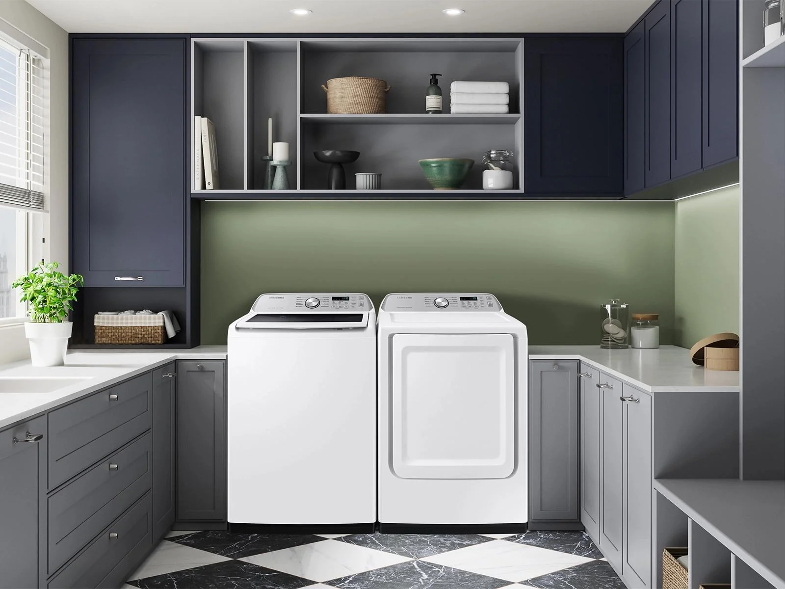 Samsung DVE47CG3500W Top Load Electric Dryer Wi-Fi & SmartThings Sensor Dry 7.4 cu.ft. - Image 4