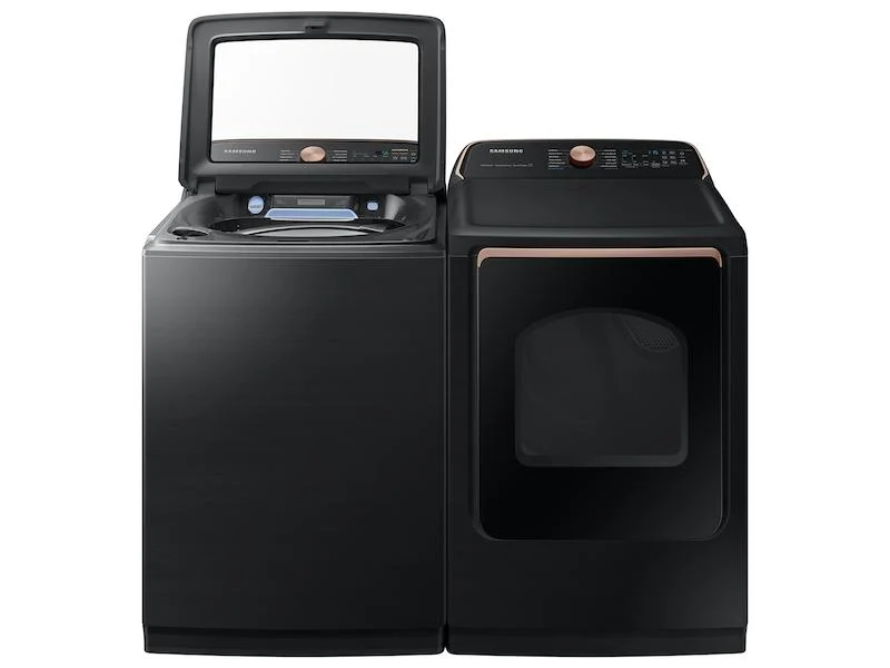 Samsung DVE55A7700V 7.4 cu. ft. Smart Electric Dryer with Steam Sanitize+ in Brushed Black - Image 10