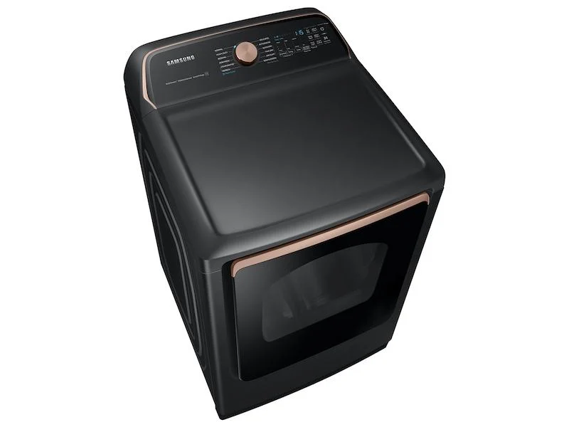 Samsung DVE55A7700V 7.4 cu. ft. Smart Electric Dryer with Steam Sanitize+ in Brushed Black - Image 4