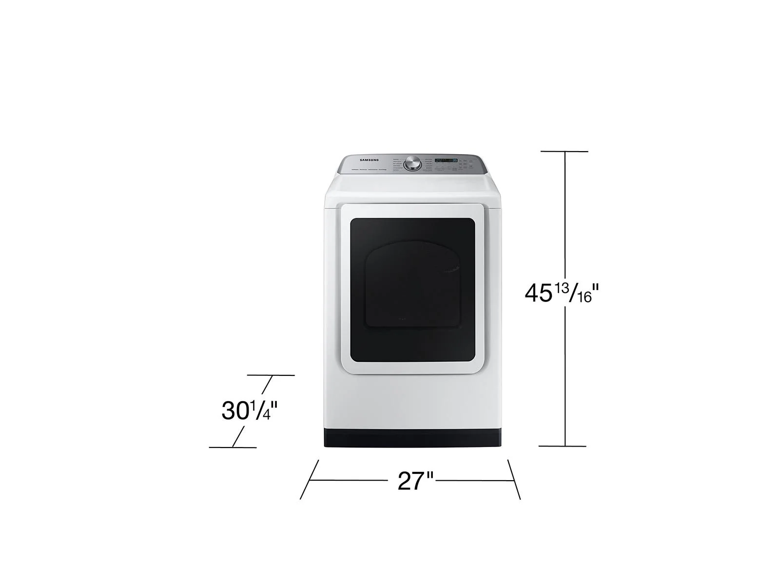 Samsung DVE55CG7100W Top Load Electric Dryer Steam Sanitize+ Sensor Dry 7.4 cu.ft. - Image 3