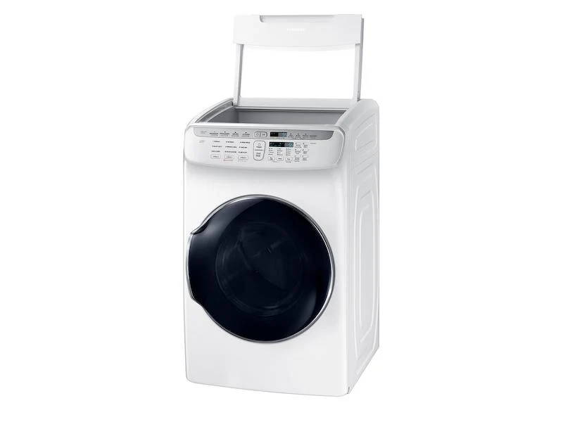 Samsung DVE55M9600W 7.5 cu. ft. Smart Electric Dryer with FlexDry™ in White - Image 6
