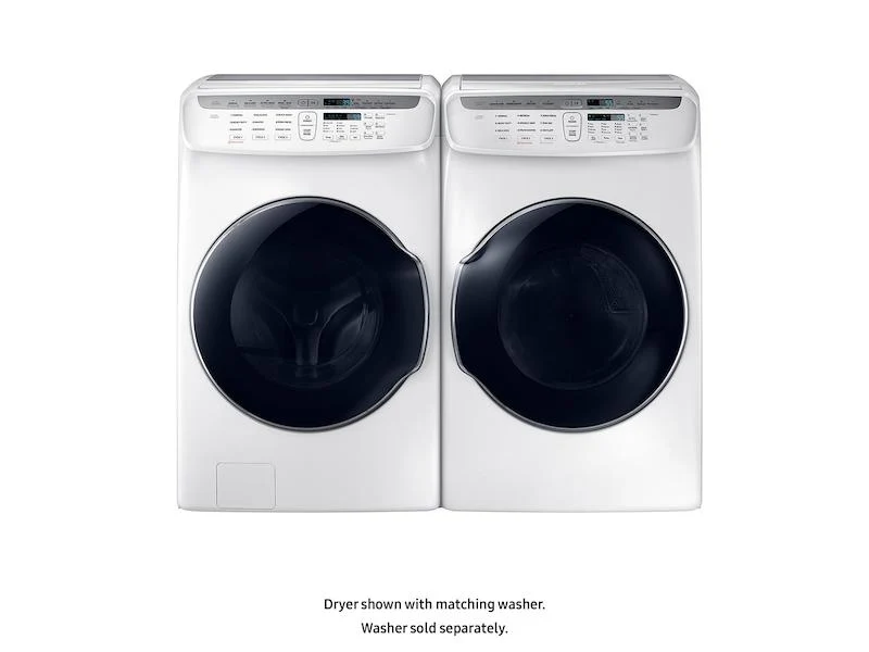 Samsung DVE55M9600W 7.5 cu. ft. Smart Electric Dryer with FlexDry™ in White - Image 7