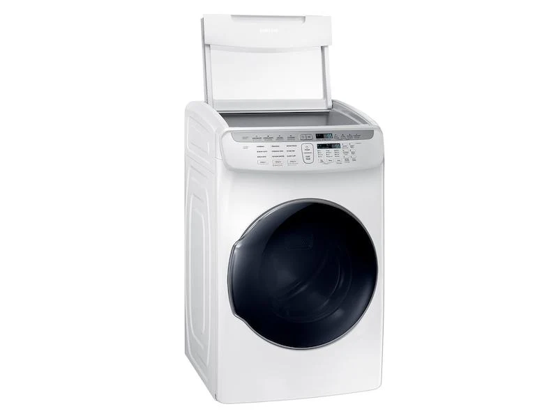 Samsung DVE55M9600W 7.5 cu. ft. Smart Electric Dryer with FlexDry™ in White - Image 9