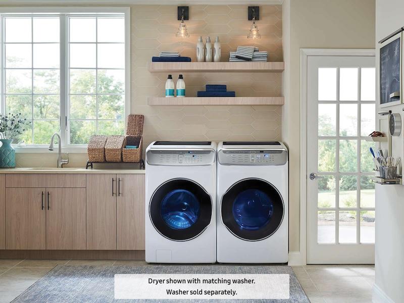 Samsung DVE60M9900W 7.5 cu. ft. Smart Electric Dryer with FlexDry™ in White - Image 6