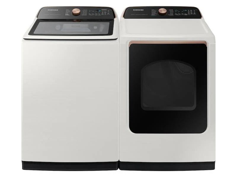 Samsung DVG55CG7500E 7.4 cu. ft. Smart Gas Dryer with Steam Sanitize+ in Ivory - Image 10