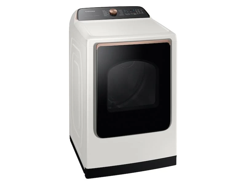 Samsung DVG55CG7500E 7.4 cu. ft. Smart Gas Dryer with Steam Sanitize+ in Ivory - Image 4