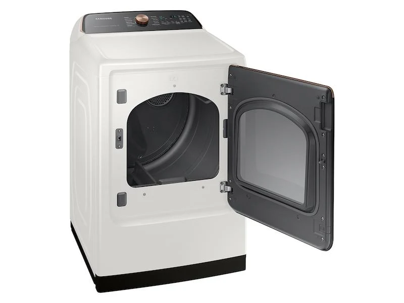 Samsung DVG55CG7500E 7.4 cu. ft. Smart Gas Dryer with Steam Sanitize+ in Ivory - Image 5