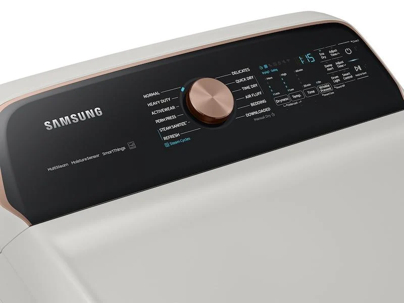 Samsung DVG55CG7500E 7.4 cu. ft. Smart Gas Dryer with Steam Sanitize+ in Ivory - Image 6