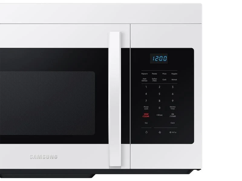 Samsung 1.6 cu. ft. Over-the-Range Microwave with Auto Cook in White - Image 6