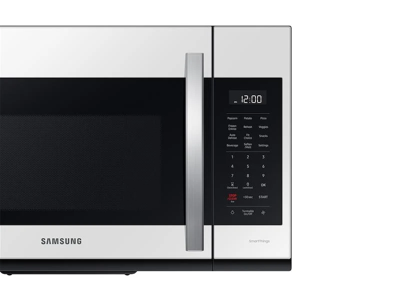 Bespoke Smart 1.9 cu. ft. Over-the-Range Microwave with Sensor Cook in White Glass - Image 10