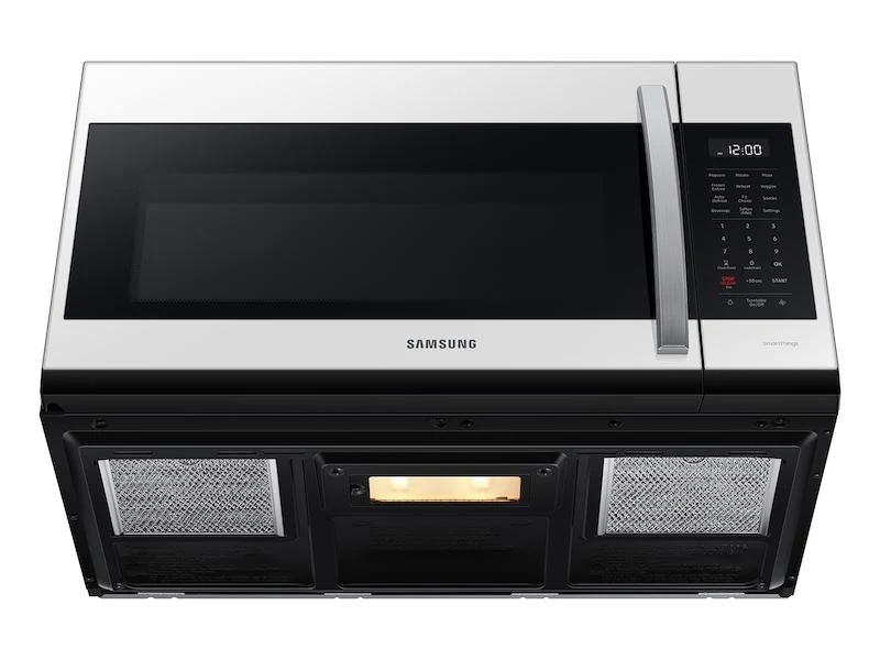 Bespoke Smart 1.9 cu. ft. Over-the-Range Microwave with Sensor Cook in White Glass - Image 9