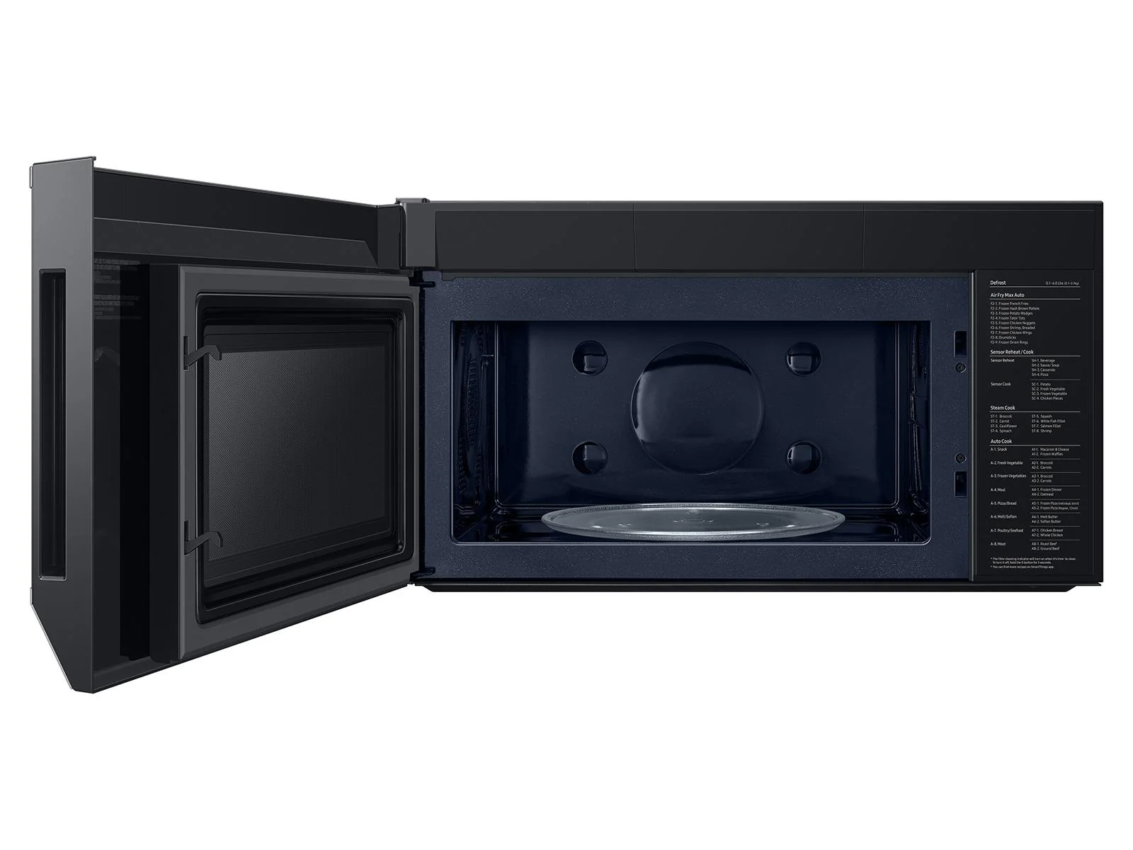 Samsung ME90H1780R Bespoke Over the Range Microwave Air Fry Max  Convection  Auto Connectivity - Image 9