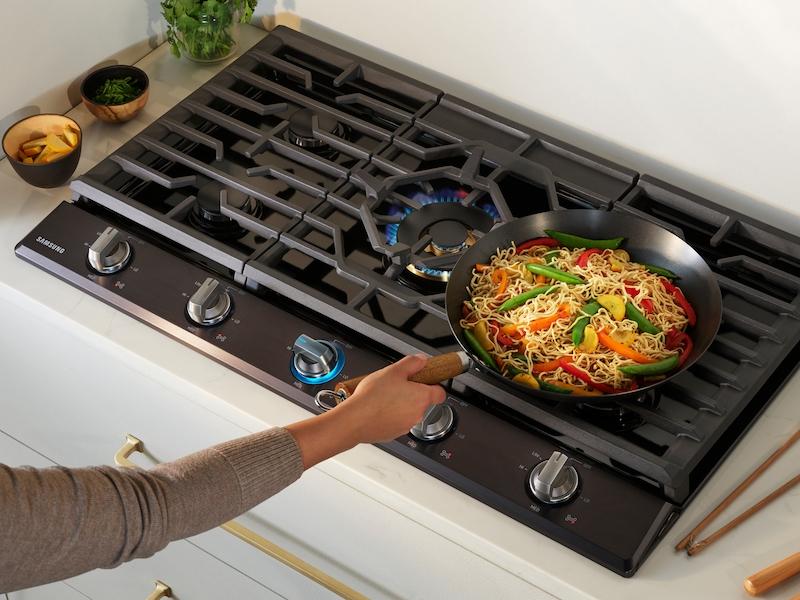 Samsung NA36N7755TG 36" Gas Cooktop with 22K BTU True Dual Power Burner (2018) - Image 4