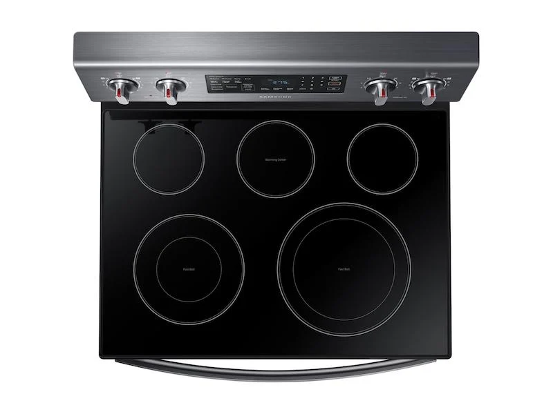 Samsung NE59R4321SG 5.9 cu. ft. Freestanding Electric Range with Convection in Black Stainless Steel - Image 4