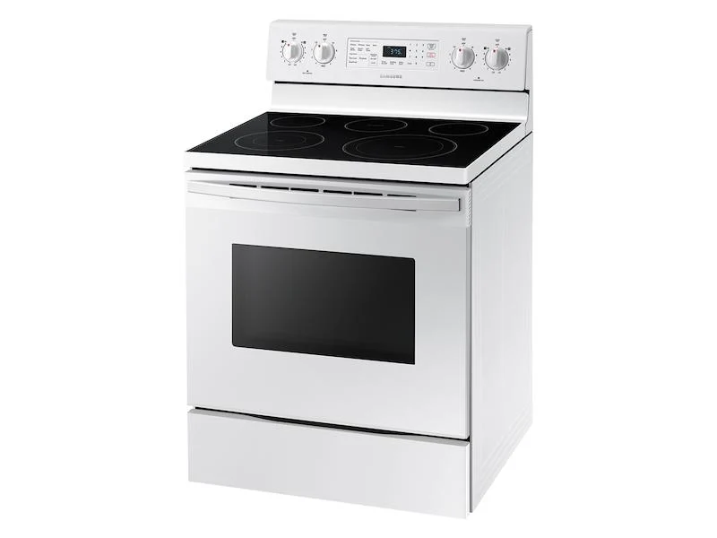 Samsung NE59T4321SW 5.9 cu. ft. Freestanding Electric Range with Convection in White - Image 10