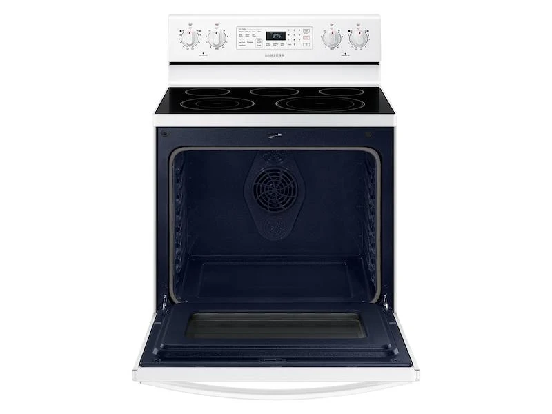 Samsung NE59T4321SW 5.9 cu. ft. Freestanding Electric Range with Convection in White - Image 5