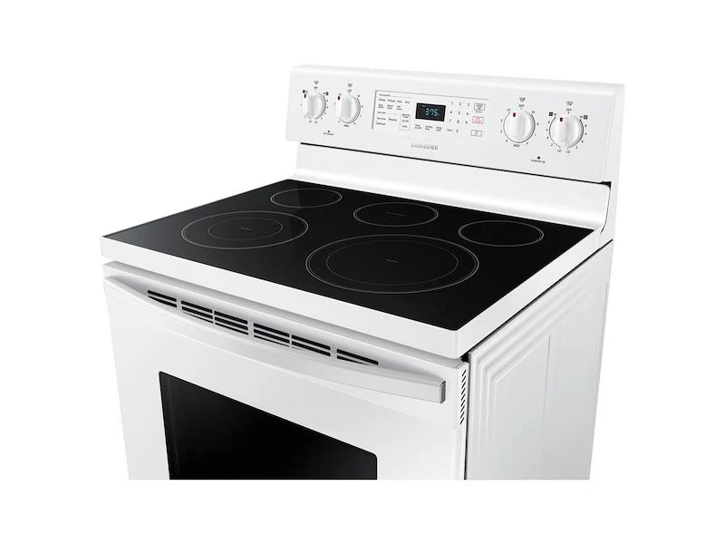 Samsung NE59T4321SW 5.9 cu. ft. Freestanding Electric Range with Convection in White - Image 8