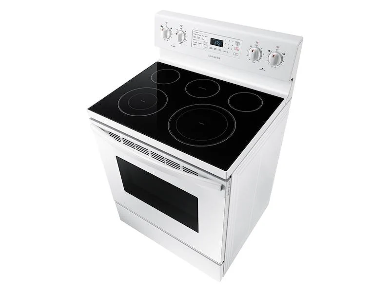 Samsung NE59T4321SW 5.9 cu. ft. Freestanding Electric Range with Convection in White - Image 9