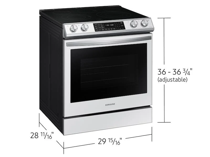 Samsung Bespoke 6.3 cu. ft. Smart Front Control Slide-In Electric Range with Air Fry - Image 3