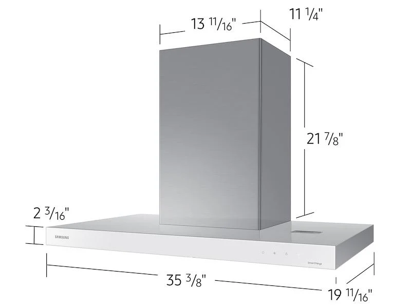 Samsung NK36CB600W12AA 36" Bespoke Smart Wall Mount Hood in Clean White - Image 2
