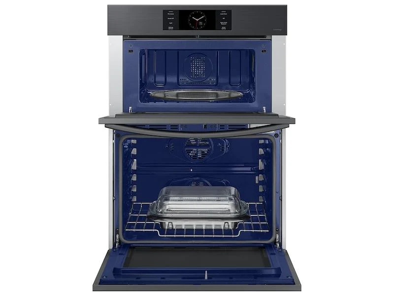 Samsung NQ70CG700DMTAA Bespoke 30" Microwave Combination Wall Oven with with Flex Duo™ in Matte Black Steel - Image 11