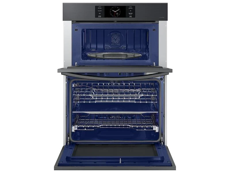 Samsung NQ70CG700DMTAA Bespoke 30" Microwave Combination Wall Oven with with Flex Duo™ in Matte Black Steel - Image 5