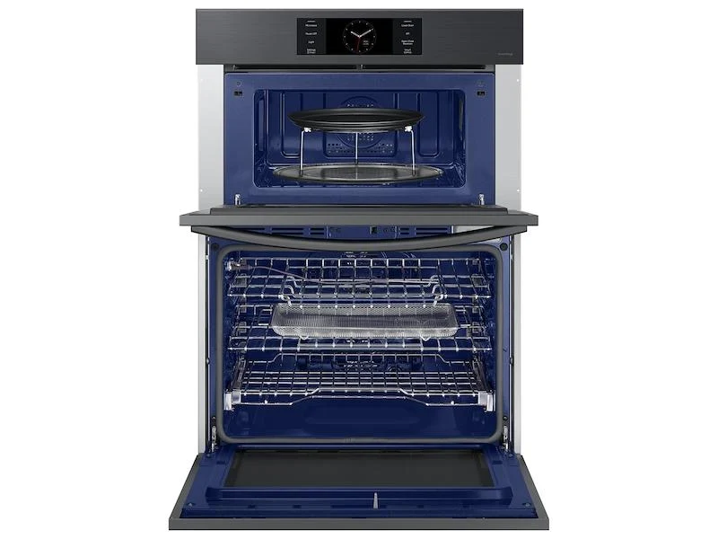 Samsung NQ70CG700DMTAA Bespoke 30" Microwave Combination Wall Oven with with Flex Duo™ in Matte Black Steel - Image 8