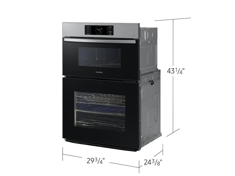 Samsung NQ70CG700DSRAA Bespoke 30" Microwave Combination Wall Oven with with Flex Duo™ in Stainless Steel - Image 2