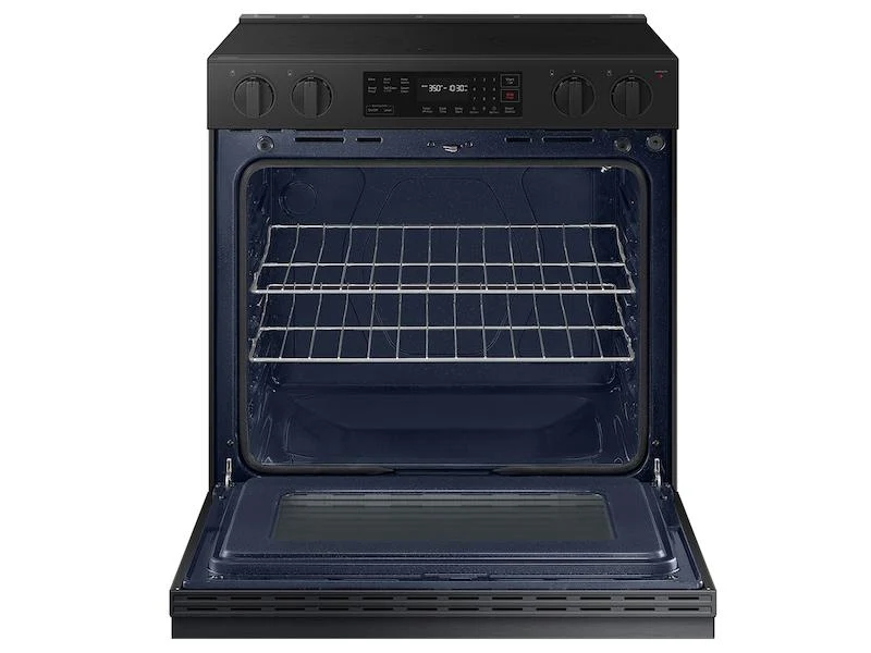 Samsung NSE6DG8100MT Bespoke 6.3 cu. ft. Smart Slide-In Electric Range with Precision Knobs in Matte Black Steel - Image 4