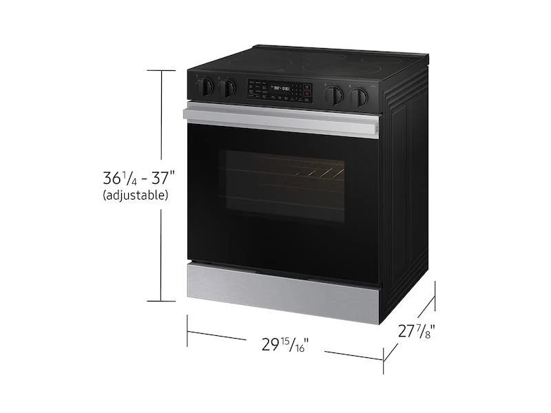 Samsung NSE6DG8300SR Bespoke 6.3 cu. ft. Smart Slide-In Electric Range with Air Fry & Precision Knobs in Stainless Steel - Image 2