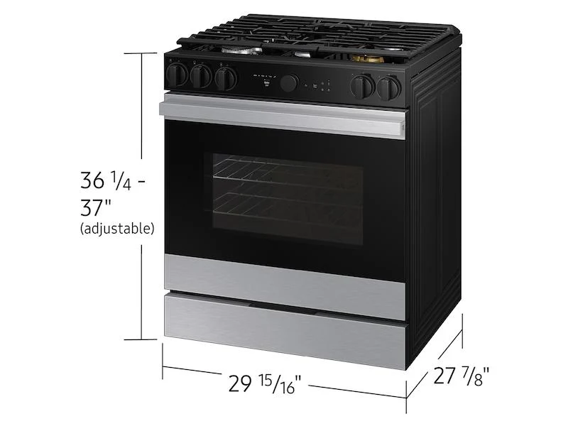 Samsung NSG6DG8700SR Bespoke Slide-in Gas Range - Image 3