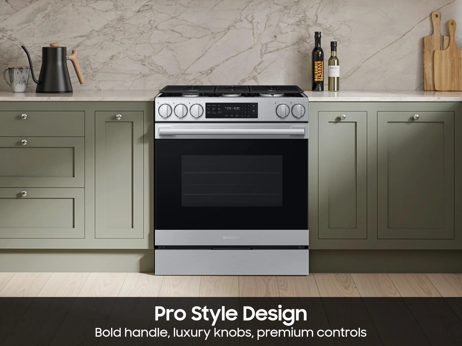 Samsung NSG80H60SR Bespoke Smart Slide-in Gas Range Pro Style Design  Air Fry Max  True Convection - Image 5
