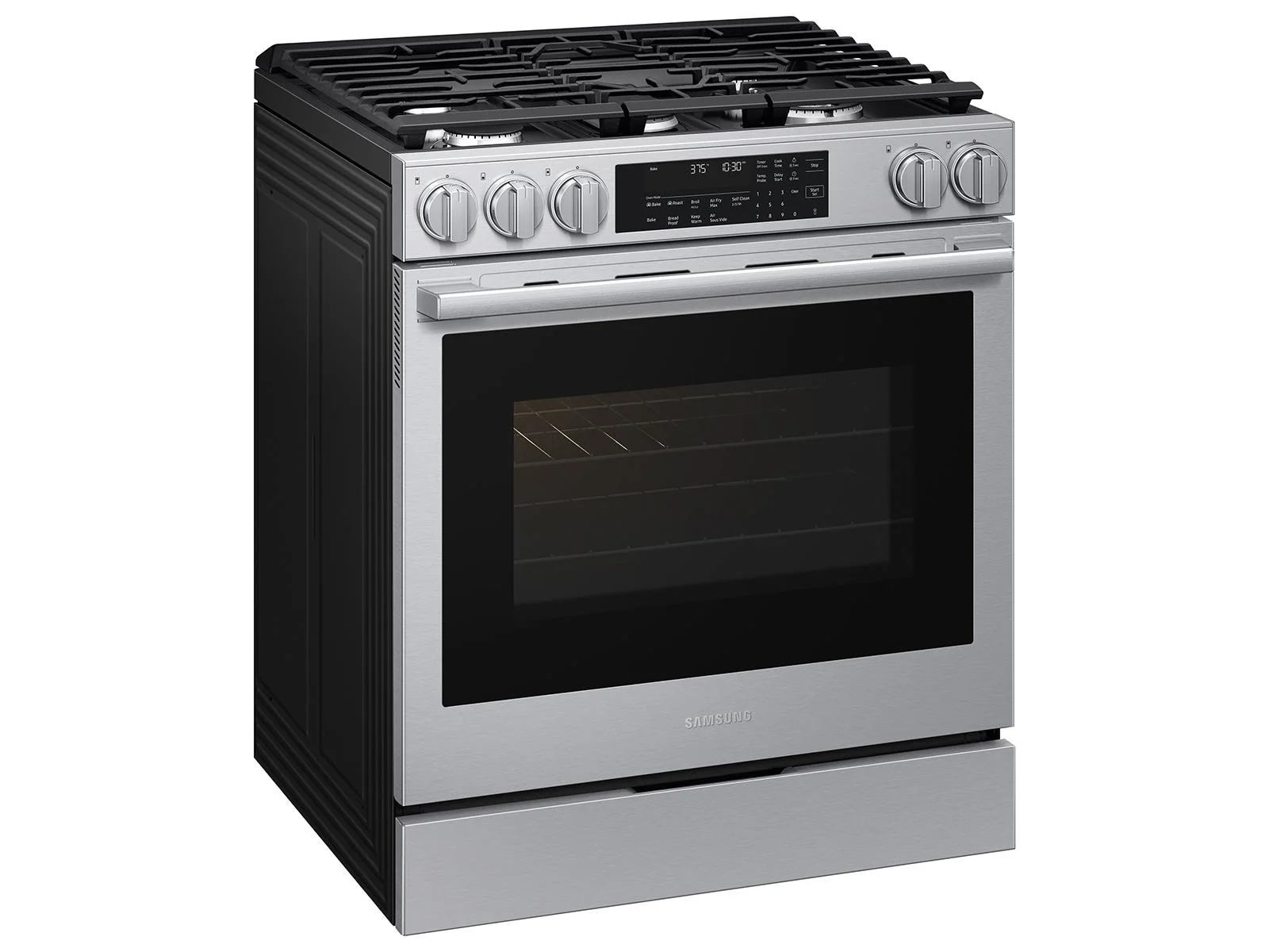Samsung NSG90H60SR Bespoke Smart Slide-in Gas Range Pro Style Elite Design Illuminated Knobs Air Fry Max - Image 13
