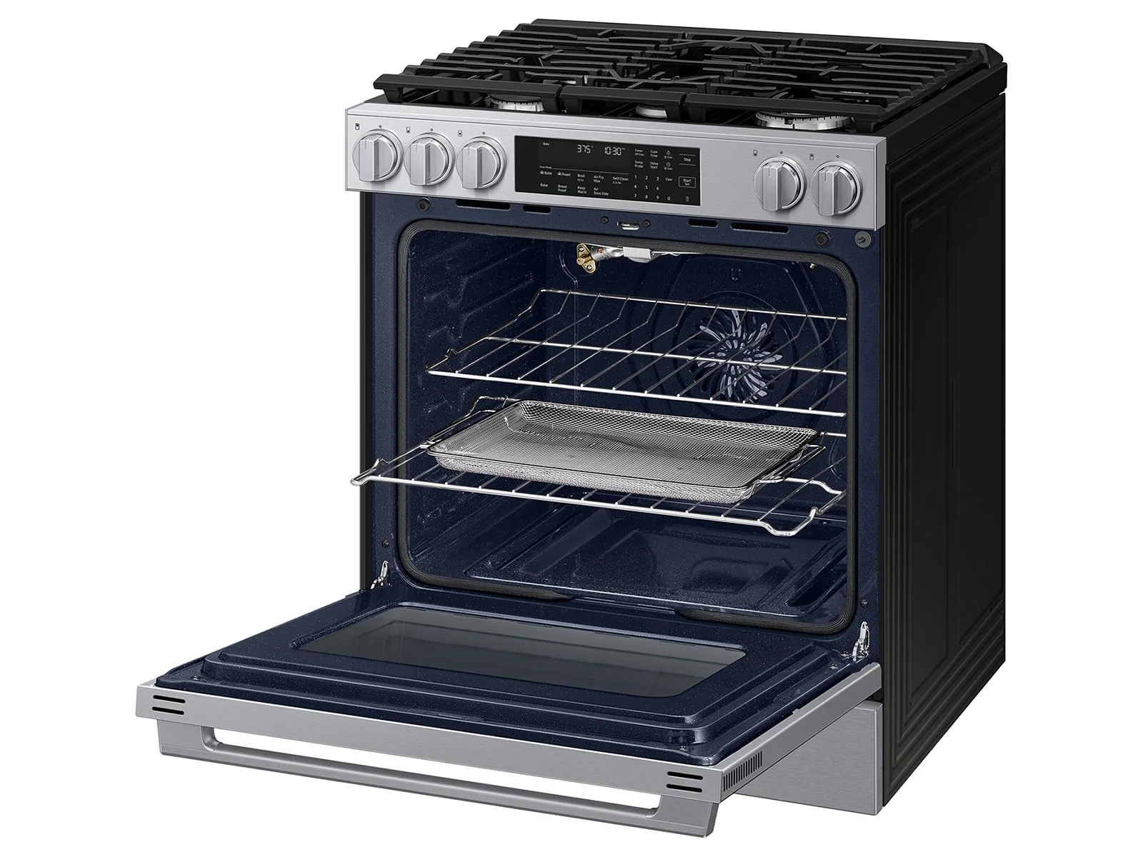 Samsung NSG90H60SR Bespoke Smart Slide-in Gas Range Pro Style Elite Design Illuminated Knobs Air Fry Max - Image 15