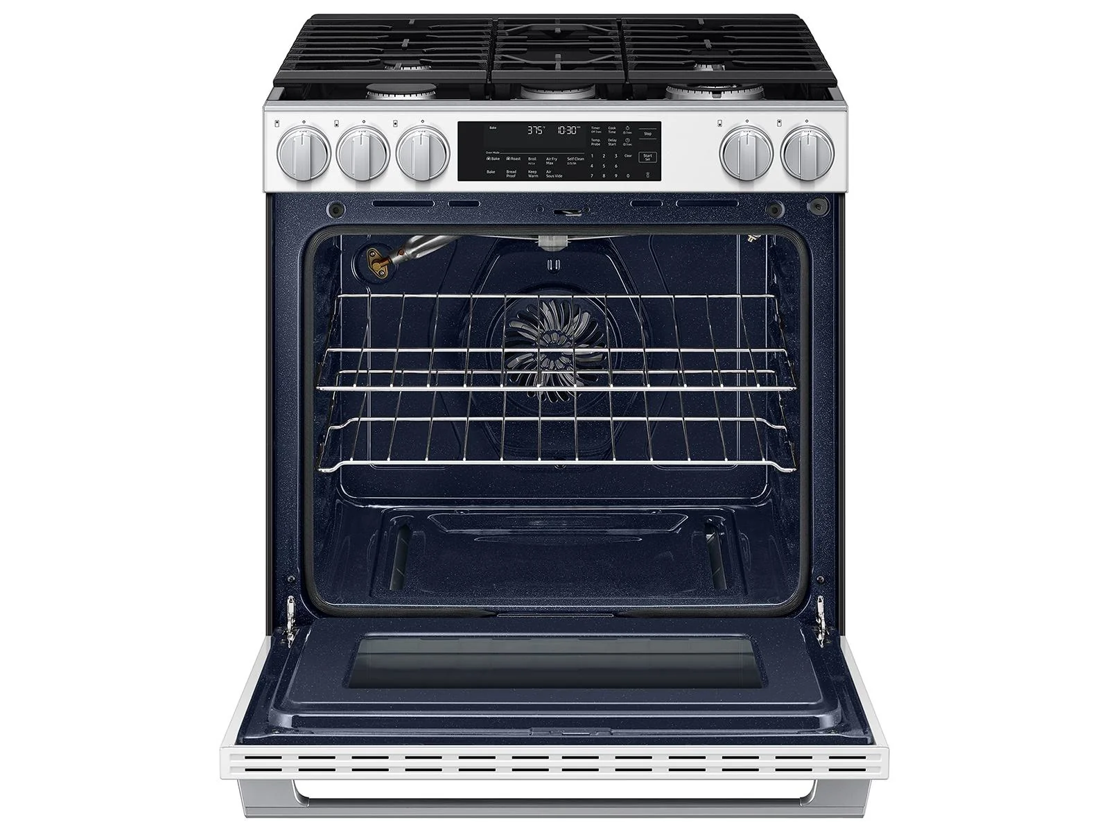 Samsung NSG90H60SW Bespoke Smart Slide-in Gas Range Pro Style Elite Design Illuminated Knobs Air Fry Max - Image 8