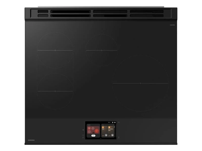 Samsung NSI6DB990012 Bespoke 6.3 cu. ft. AI Slide-In Induction Range with AI Hub™ & Smart Oven Camera in White Glass - Image 6