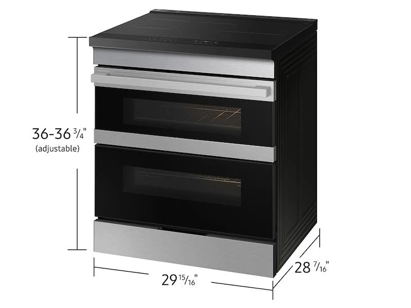 Samsung NSI6DG9550SR Bespoke Smart Slide-In Induction Range 6.3 cu. ft. with Flex Duo™ & Ambient Edge Lighting™ in Stainless Steel - Image 2