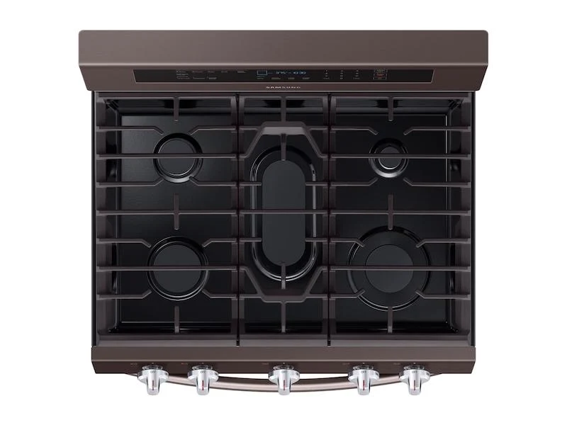 Samsung NX58R6631ST 5.8 cu. ft. Freestanding Gas Range with True Convection in Tuscan Stainless Steel - Image 3