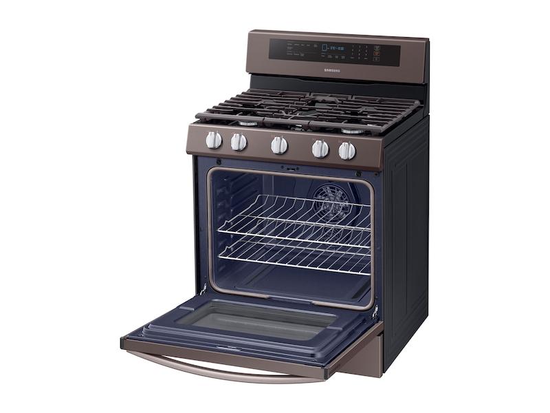 Samsung NX58R6631ST 5.8 cu. ft. Freestanding Gas Range with True Convection in Tuscan Stainless Steel - Image 5