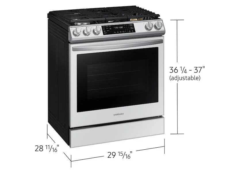 Samsung Bespoke 6.0 cu. ft. Smart Front Control Slide-In Gas Range with Air Fry - Image 2