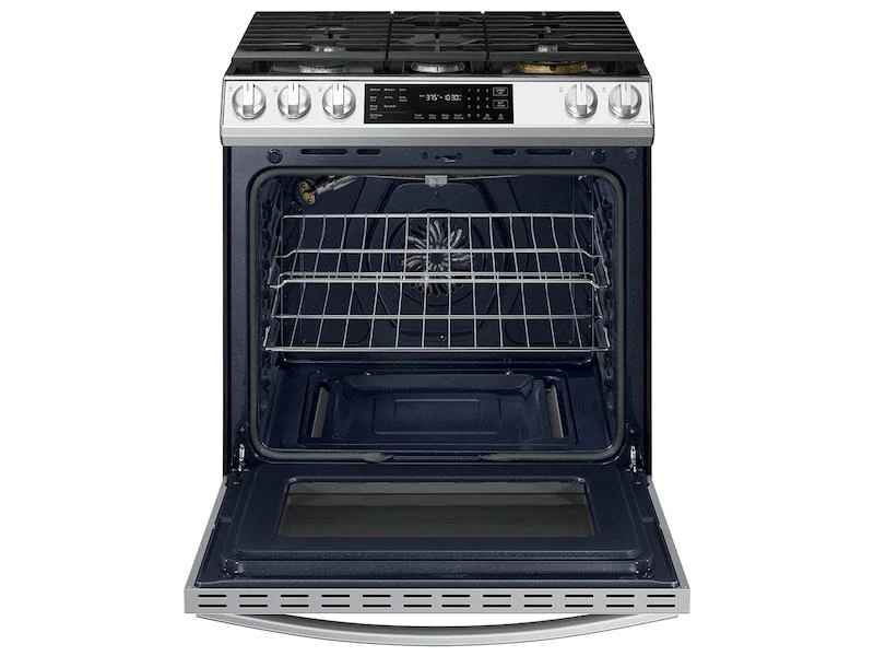 Samsung Bespoke 6.0 cu. ft. Smart Front Control Slide-In Gas Range with Air Fry - Image 4