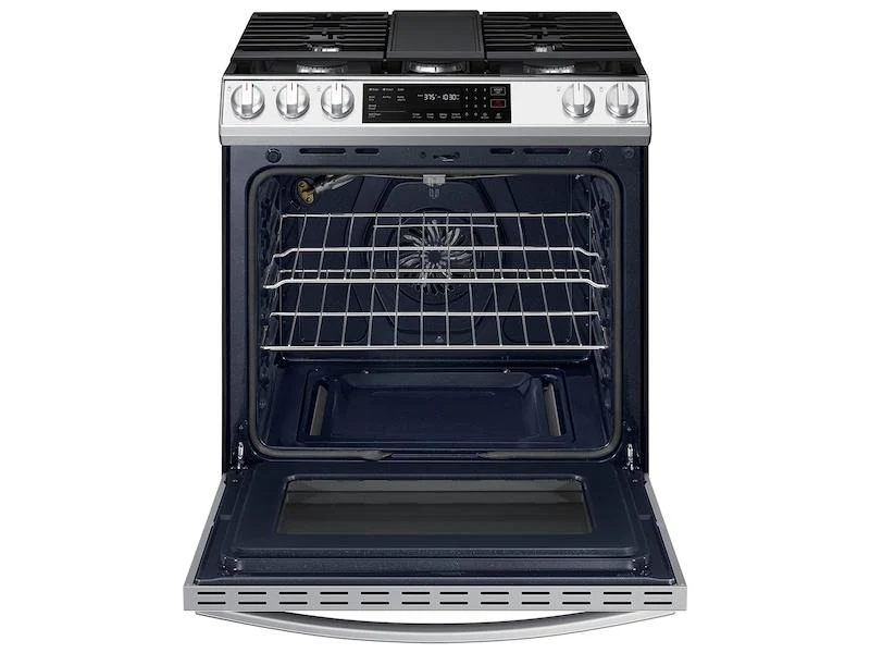Bespoke 6.0 cu. ft. Smart Slide-in Gas Range with Air Fry & Convection in White Glass - Image 5