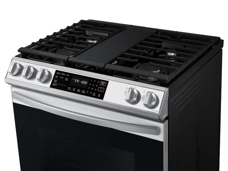 Bespoke 6.0 cu. ft. Smart Slide-in Gas Range with Air Fry & Convection in White Glass - Image 6
