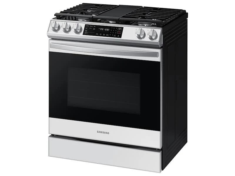 Bespoke 6.0 cu. ft. Smart Slide-in Gas Range with Air Fry & Convection in White Glass - Image 9
