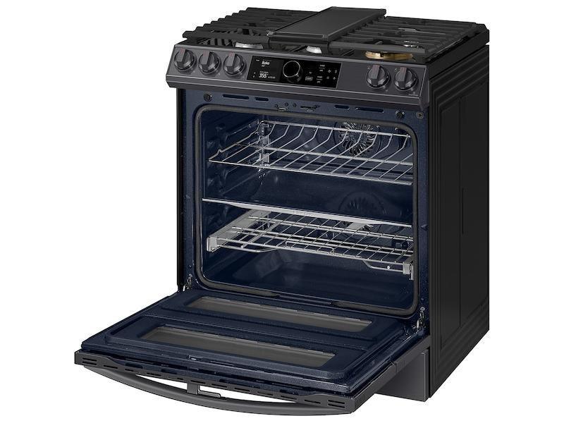 6.3 cu. ft. Flex Duo™ Front Control Slide-in Dual Fuel Range with Smart Dial, Air Fry, and Wi-Fi in Black Stainless Steel - Image 9