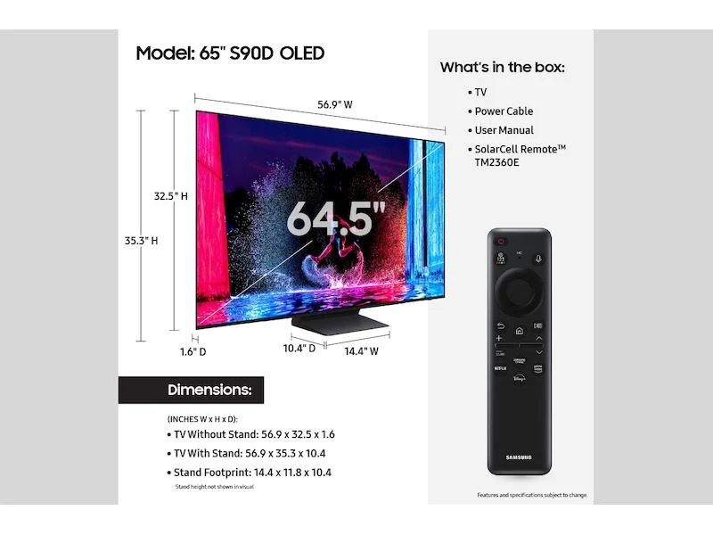 Samsung QN65S90DAFXZA 65" Class OLED S90D - Image 6