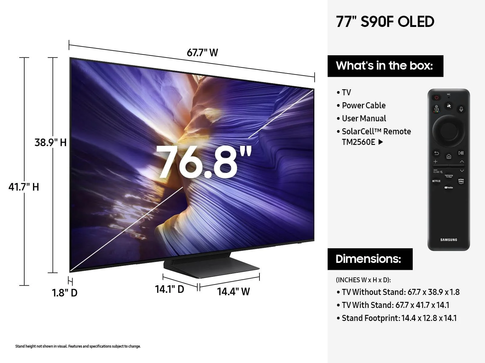 Samsung QN77S90FAFXZA 77 Inch Class OLED S90F - Image 5